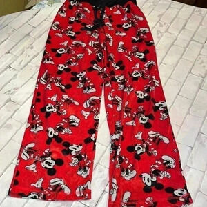DISNEY STORE Mickey Mouse velour pajama pants